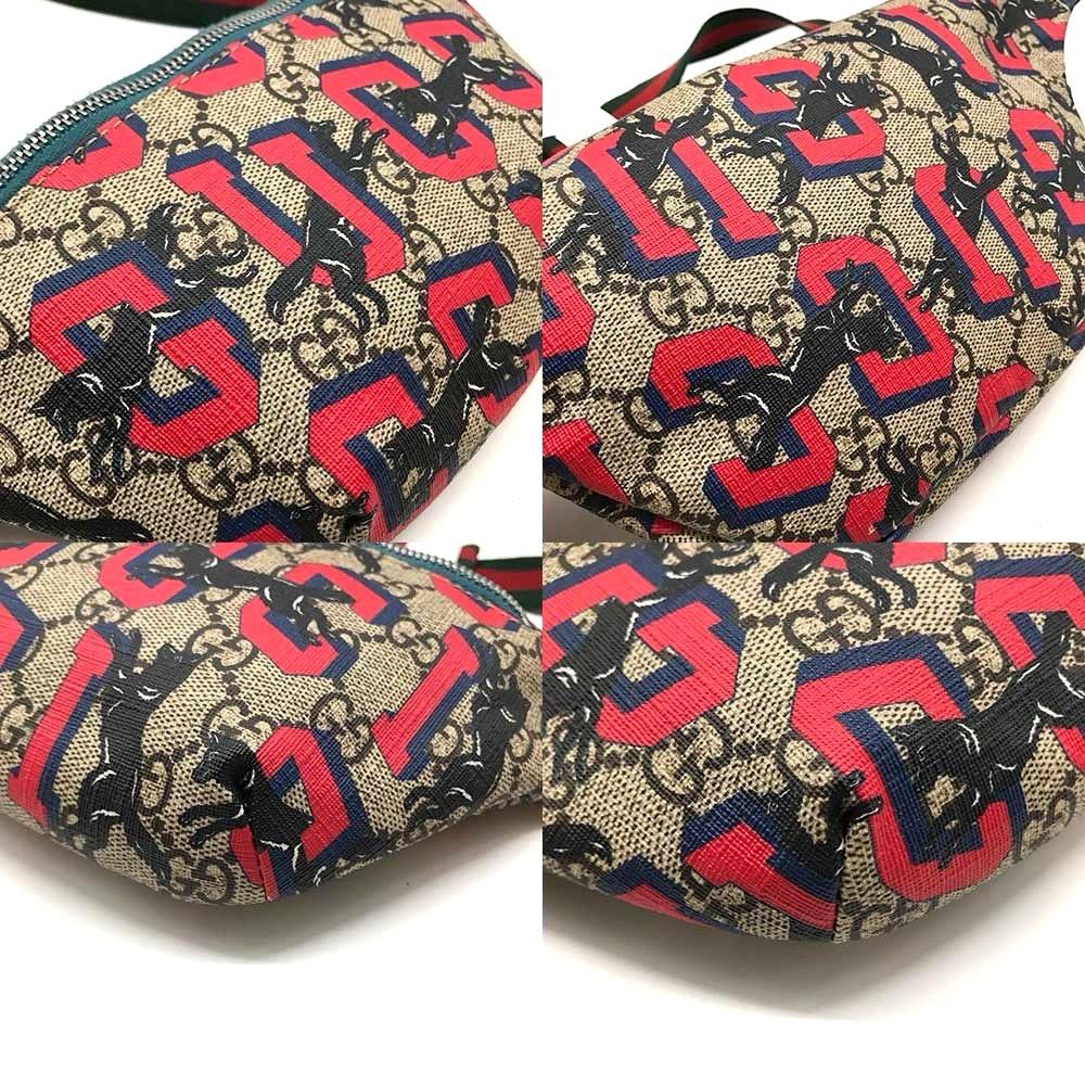 Used GUCCI Chilled licenseWaist bag GG Supreme Canvas Women