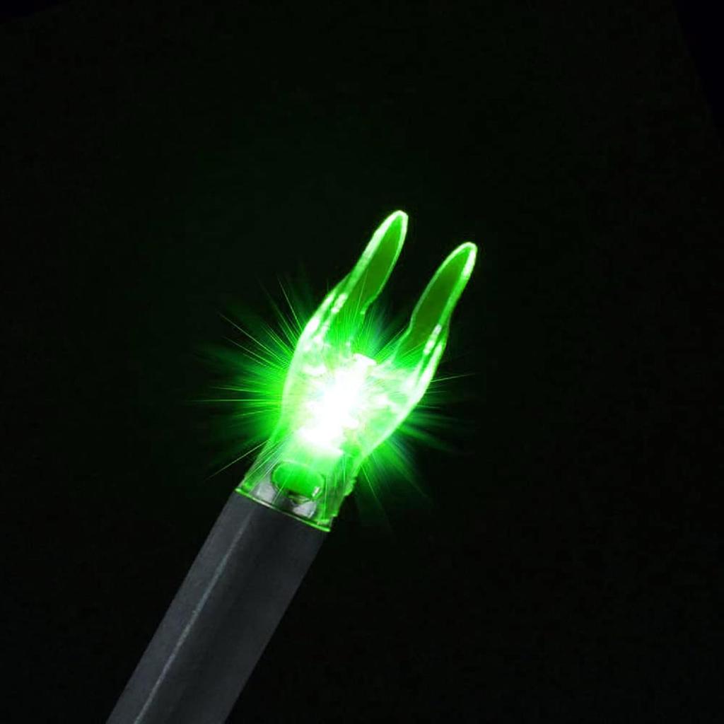 Lighted Nocks X/5.2mm 6 PCS LED Arrow Nock Universal for Arrows with .204 .233 .244 .246 Inside Diameter, Screwdriver Included