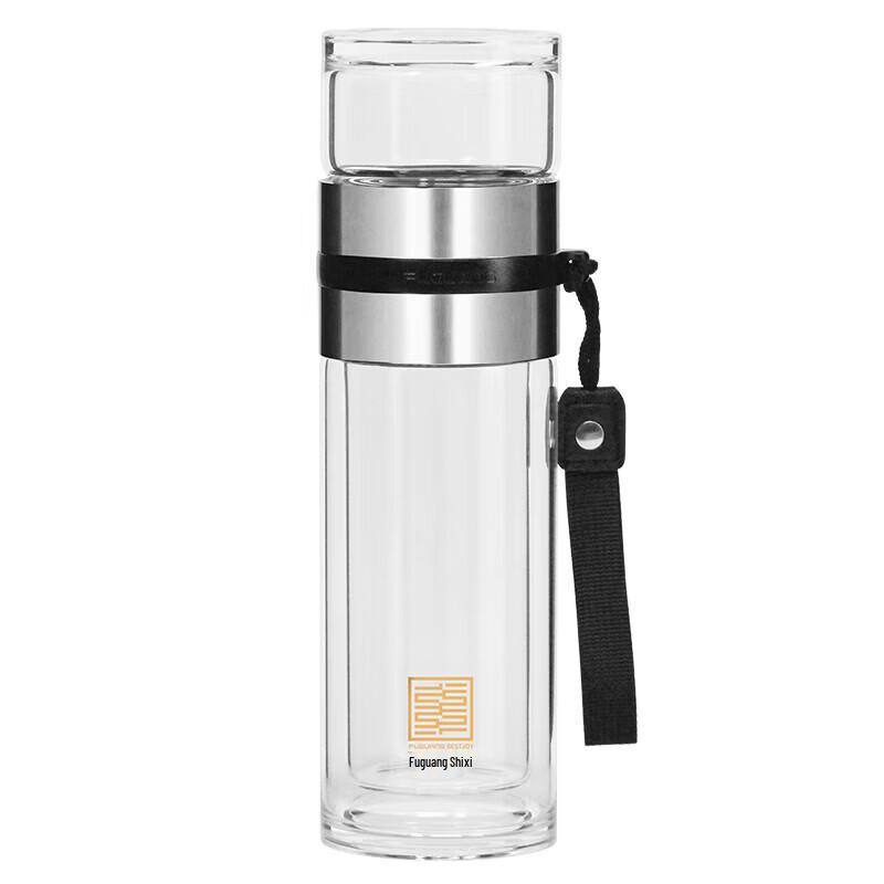 Fuguan Double-Wall Glass Tea Infuser Mug