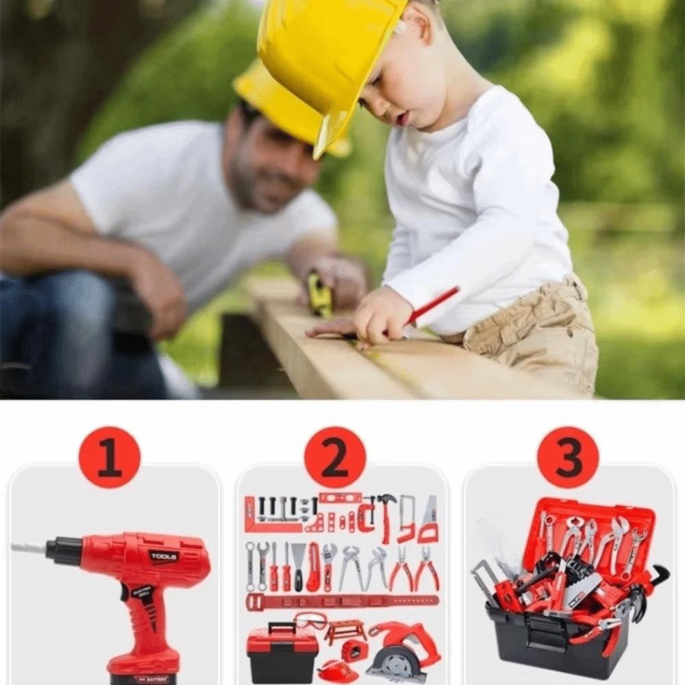 With Screwdrivers Pretend Play Tool Kit Simulation Engineering Toy Tool Box For Toddler