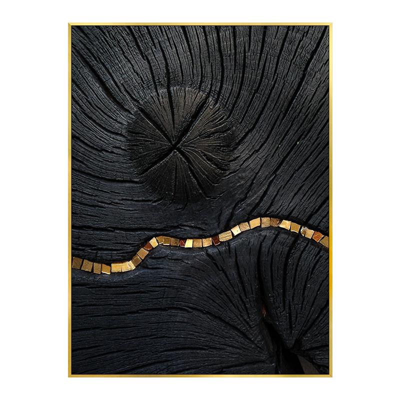 

Африканская женщина-созерцательница, черное золото, леопард, лошадь, кит, постер, роскошные декоративные картины, настенные картины на холсте, домашний декор 21x30cm No Framed