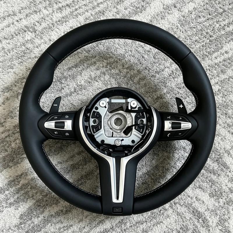 Leather M Sport Steering Wheel Assembly for BMW M3 M5 F10 F11 F12 F13 F15 F20 F21 F22 F23 F25 F30 F31 F32 F33 F34 F36 E70 E90