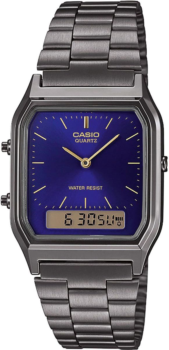 

[Casio] CASIO ANA-DIGI Quartz Watch Vintage Series AQ-230GG-2A Unisex Dual Time Blue