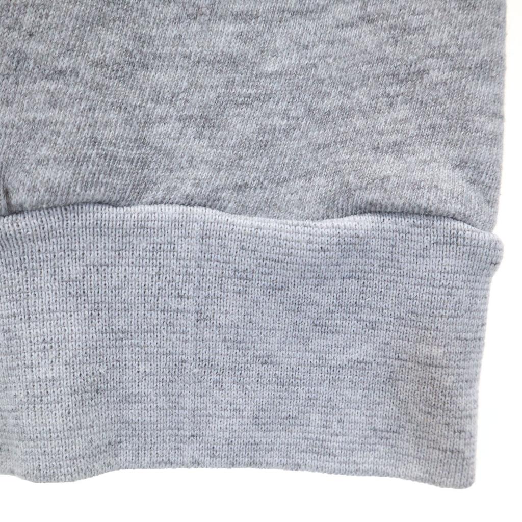 80s 90s Old Long sleeve trainer Gray Back brushed Women Used