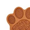 Dog Licking Pad Cat Lick Mat Easy to Clean with Suction Cup Practical Training Slow Feeder Paw Shape