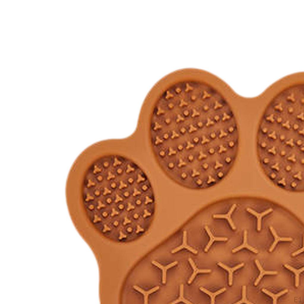 Dog Licking Pad Cat Lick Mat Easy to Clean with Suction Cup Practical Training Slow Feeder Paw Shape