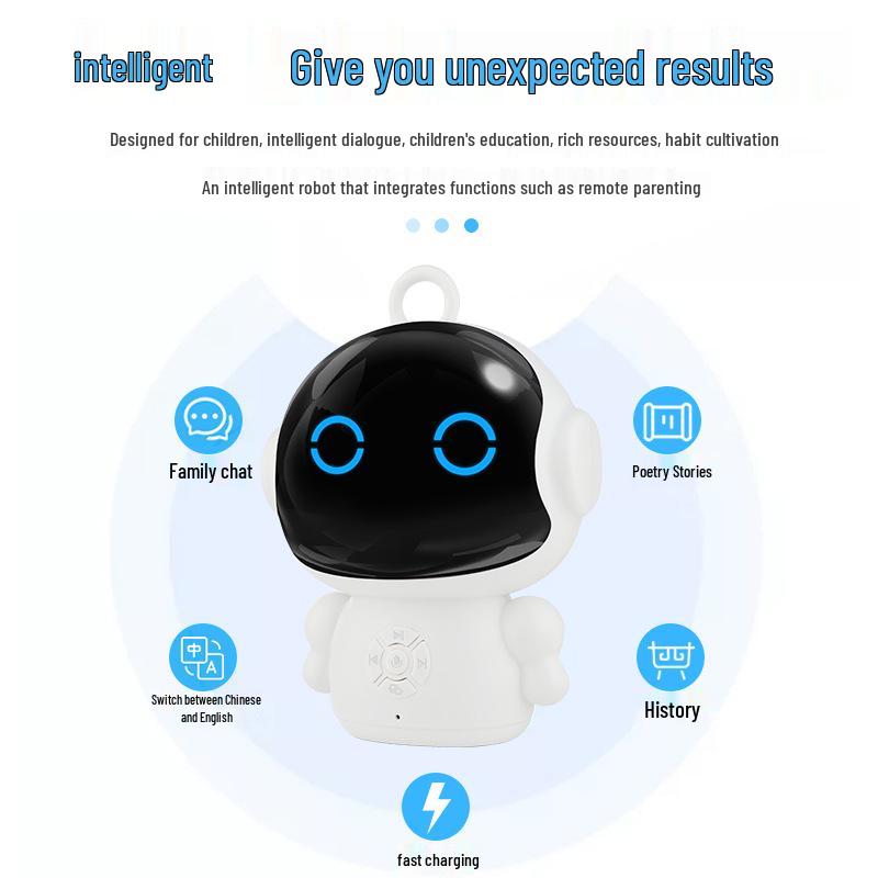 Smart AI Educational Robot - Children's Interactive Voice Learning Companion with WiFi