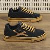 Men's Vulcanized Shoes Classic Low-top Canvas Shoes Breathable Canvas Casual Shoe Fashion Skateboard Shoes Lace Up Men Sneakers