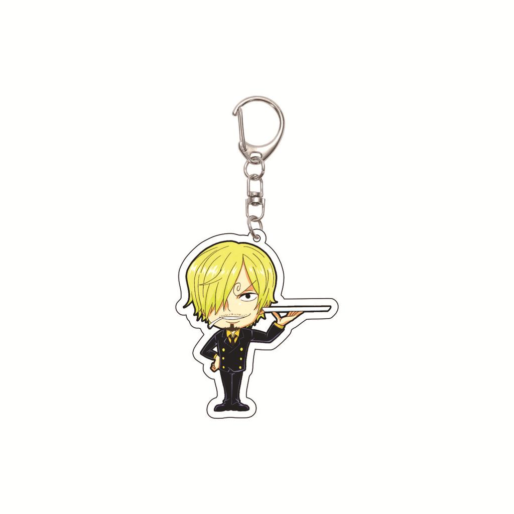 One Piece 5.5CM Acrylic Keychain, Anime Keychain, Luffy, Zoro Cartoon One Piece Bag Keychain