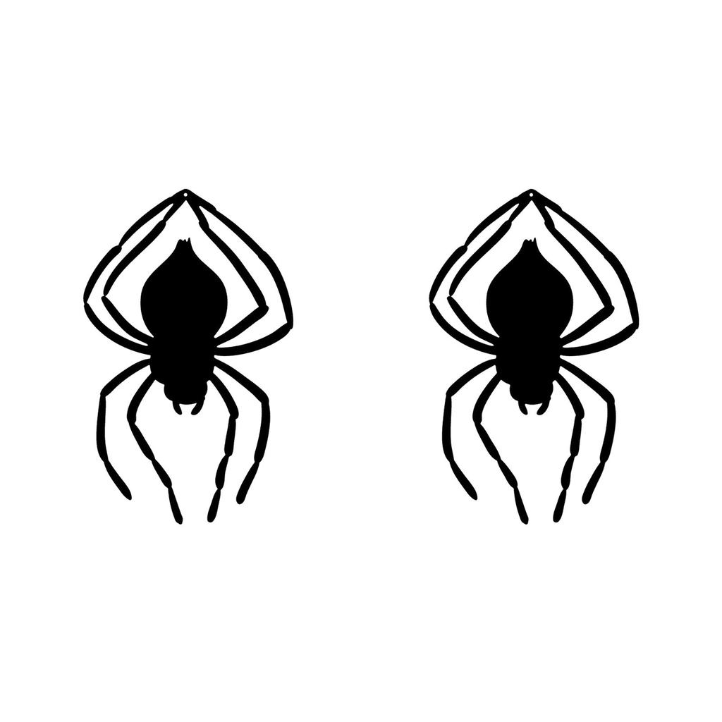2 PCS Halloween Spider, Rubber Spider, Hanging SpiderFor Halloween Party, Fool's Day,Haunted House Halloween Decoration