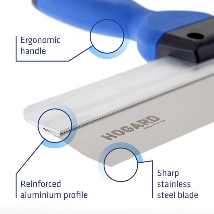 HOGARD Couteau À Enduire Pro Spatule Joint En Acier Inoxidable Made In EU Taping-knife-350x70