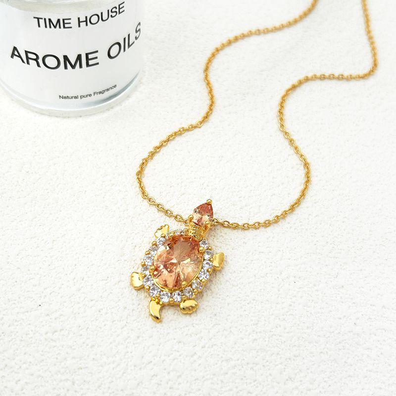 

Exquisite Personalized Turtle Design Necklace Collarbone Chain золотой