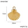 CARLIDANA Fashion Gold Plated Stainless Steel Sea Shell Cross Charms For Jewelry Making Necklace Pendant DIY Accessories