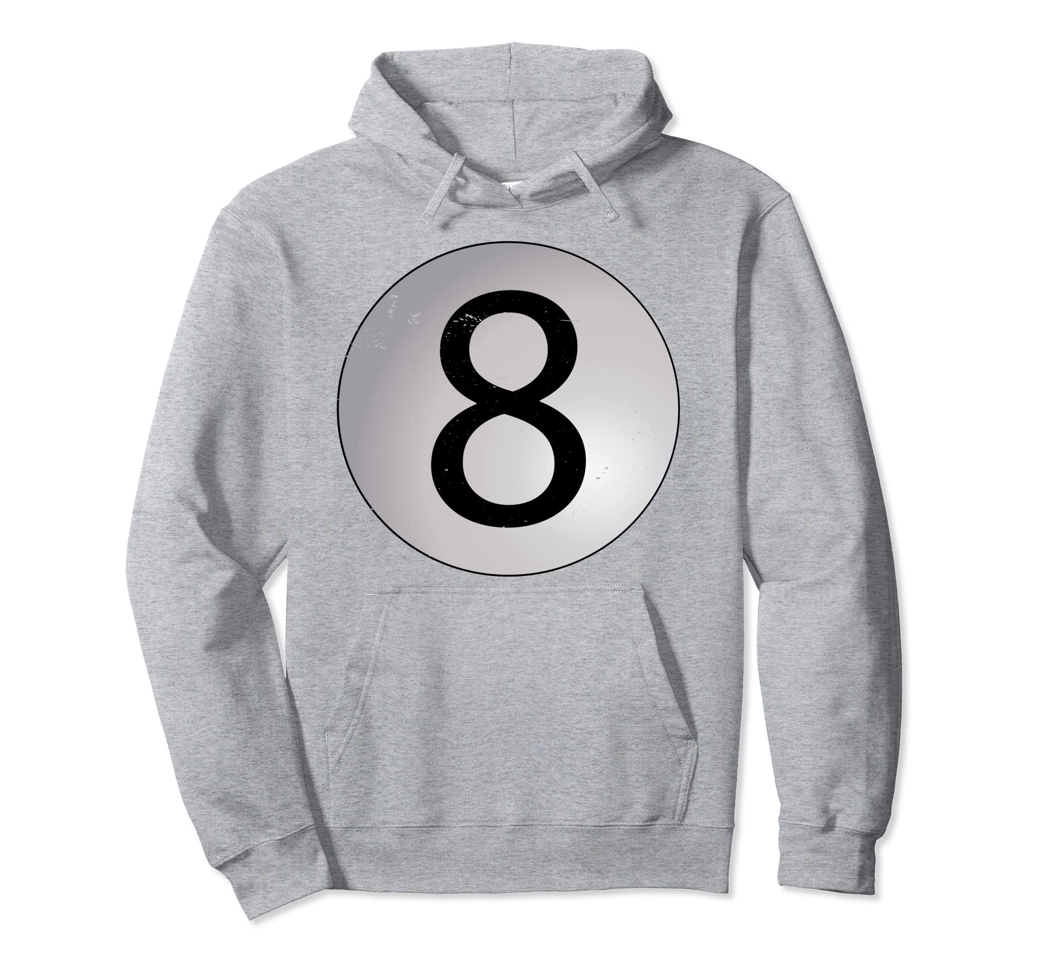 

Retro Graphic Billiard Snooker Billiard Cue 8 Ball Chalk Hoodie серый