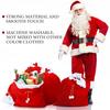 Christmas Gift Bags Large Drawstring Gift Pouch for Santa Sack Candy Present Storage Festive