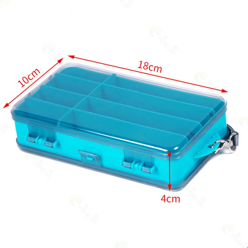 Fishing Tool Box Lure Accessories Storage Box Double-Sided Transparent Large Capacity Multi-Functional Portable Waterproof Fishi