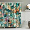 Green Blue Gold Red Brown Bath Shower Curtain Waterproof Decorative Printed Polyester Fabric Decoration For Bathroom Accessories