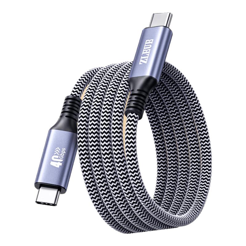 ZHIJI USB4 Type-C Полнофункциональный кабель данных, совместимый с Thunderbolt 1m