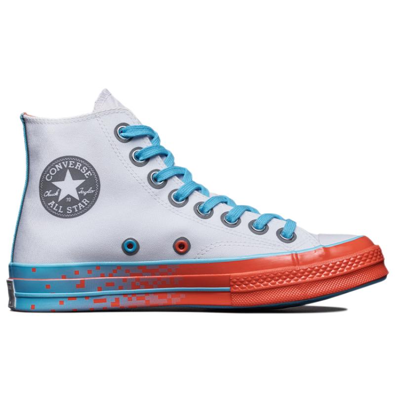 Converse 1970s Chuck Taylor All Star Trendy Comfortable and Versatile High Top Canvas Shoes Unisex White Blue Brick Red