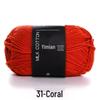 4-Ply Yimian Medium-Fine Milk Cotton Baby Yarn for Hand-Knitted DIY Projects