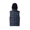 Fleece Hooded Down Vest Men Vest Royal-Blue A51M543901FNV