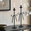 Iron Art European Style Living Room Candle Holder Desktop Ornaments Black Chic Candlestick Decorative Home Decoration