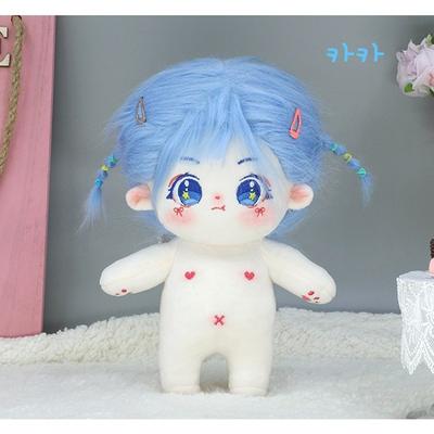Mocha Doll 20cm Cotton Doll Momo Kaka Non-attribute Doll Idol Doll, Blue Kaka, Popular Toys for Korean Children