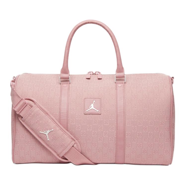 New Jordan Polyester One Shoulder Crossbody Gym Bag Medium Size Unisex Pink JD2423008AD-001