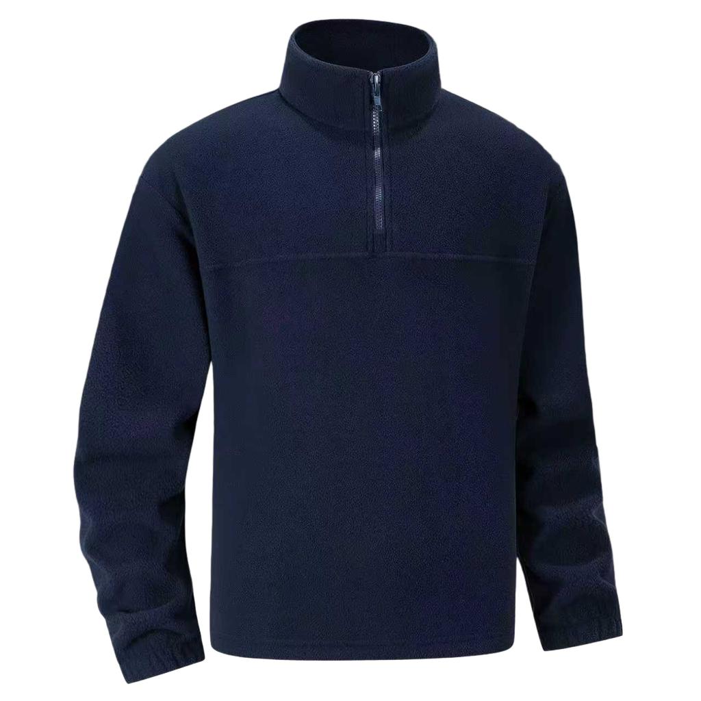 Brand Quality Thicken Warm Fleece Sweatshirt For Men Zipper Neck Pullover Sportswear New Men'S Sweatshirt Soft Shell Mens Jacket