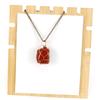Hand-Wound Irregular Natural Stone Crystal Rough Stone Amethyst Pendant Necklace N669