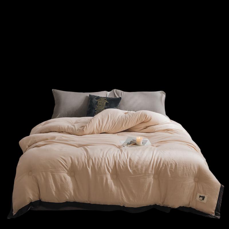 

CHANSI Solid Washed Cotton Winter Duvet