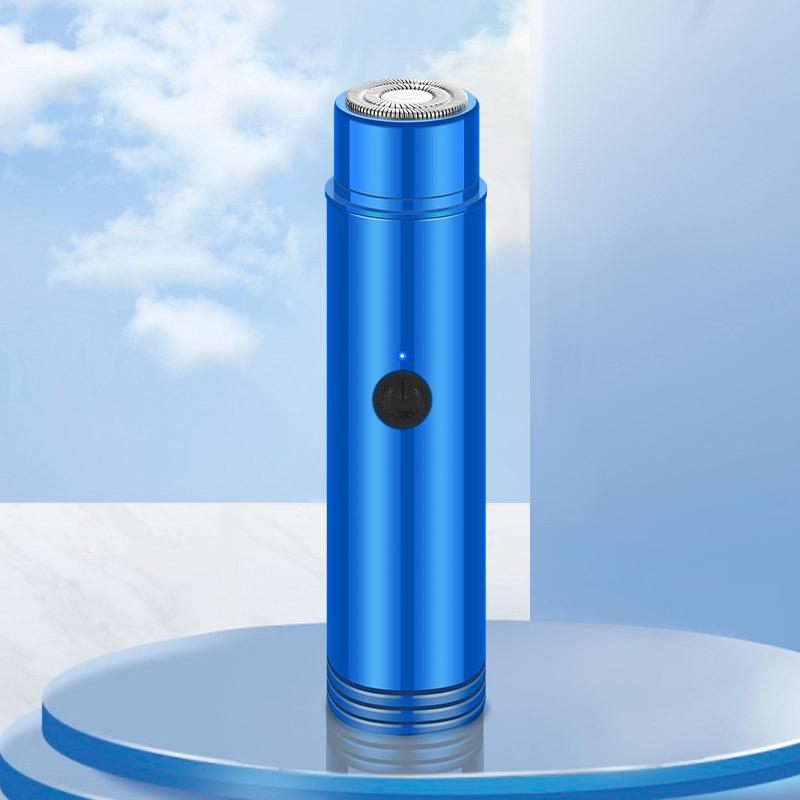 Mini přenosný elektrický holicí strojek s automatickým ovládáním, nabíjení přes USB, pro obočí, horní a dolní rty, tváře, bradu a krk