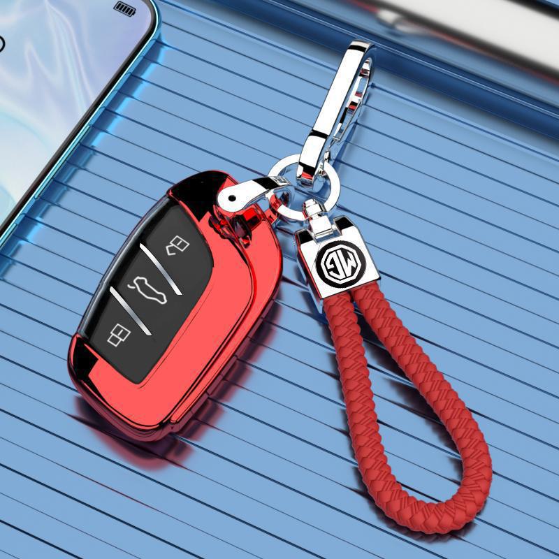 MG HS Key Cover: Full Protection, High-Grade Luxury Shell with Chain
