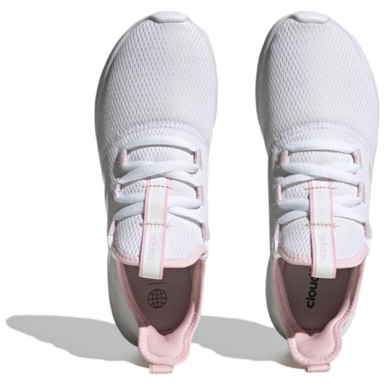 Adidas Cloudfoam Pure Comfortable Lightweight Non-Slip Breathable Low-Top Casual Running Shoes Women Sneaker White Pink HP7639