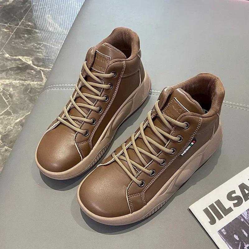 Women Platform Fur Sneakers 2025 Fashion Casual Warm Cotton Flats Shoes Winter Oxford Ladies Vulcanized Shoes Zapatillas Mujer