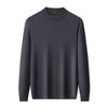 Machine-Washable Men's Wool Sweater, Half-High Neck, 450g Australian Wool, Warm Base Layer, Autumn/Winter 4A Grade.