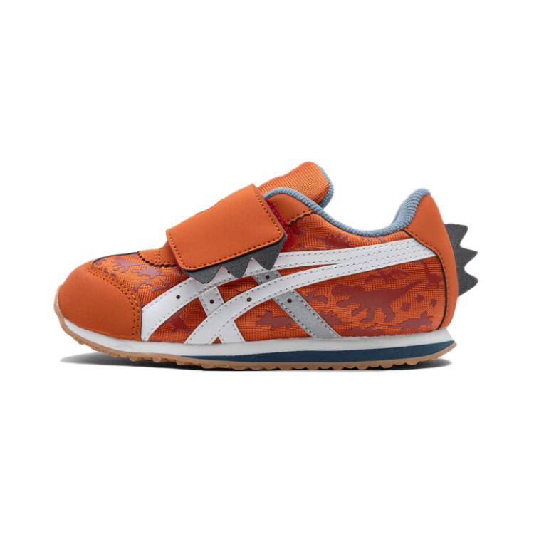 Asics Idaho Comfortable Soft Sole Kids Casual Shoes Kids Casual Shoes Orange White Gray 1144A361-800