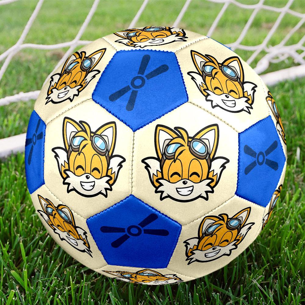 1pc Sonic the Hedgehog Soccer Ball Size 5 Indoor Soccer Ball Fashion Colorful Backyard Game - Great For Sports Fans Gift HE46