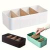 Desktop Storage Box, Bamboo Wood Cosmetics Storage Basket, Remote Control Panel Storage Box, Living Room Coffee Table Storage