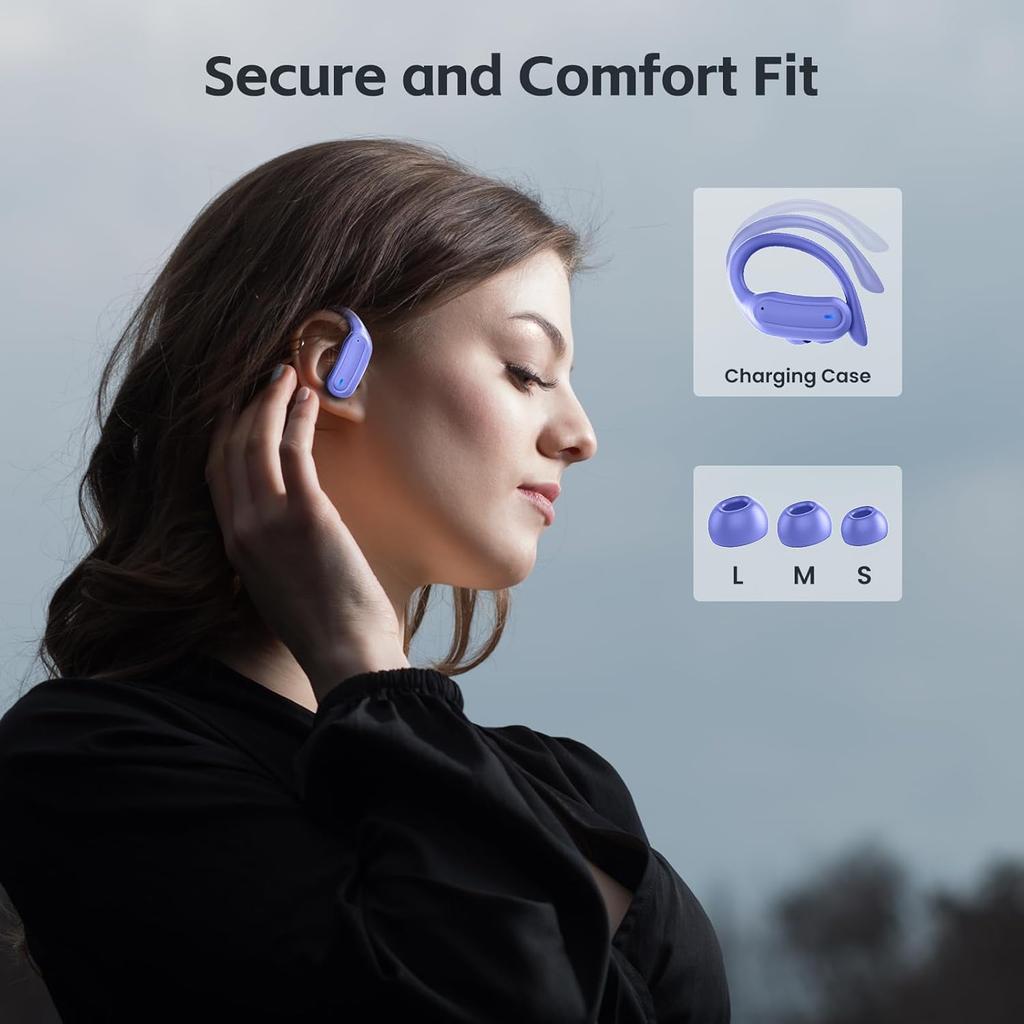 Wireless Earbuds, Bluetooth 5.4 Headphones, True Wireless Stereo Earphones with IPX7 Waterproof, Noise Cancelling Mic, Fast Charging and Comfort Fit