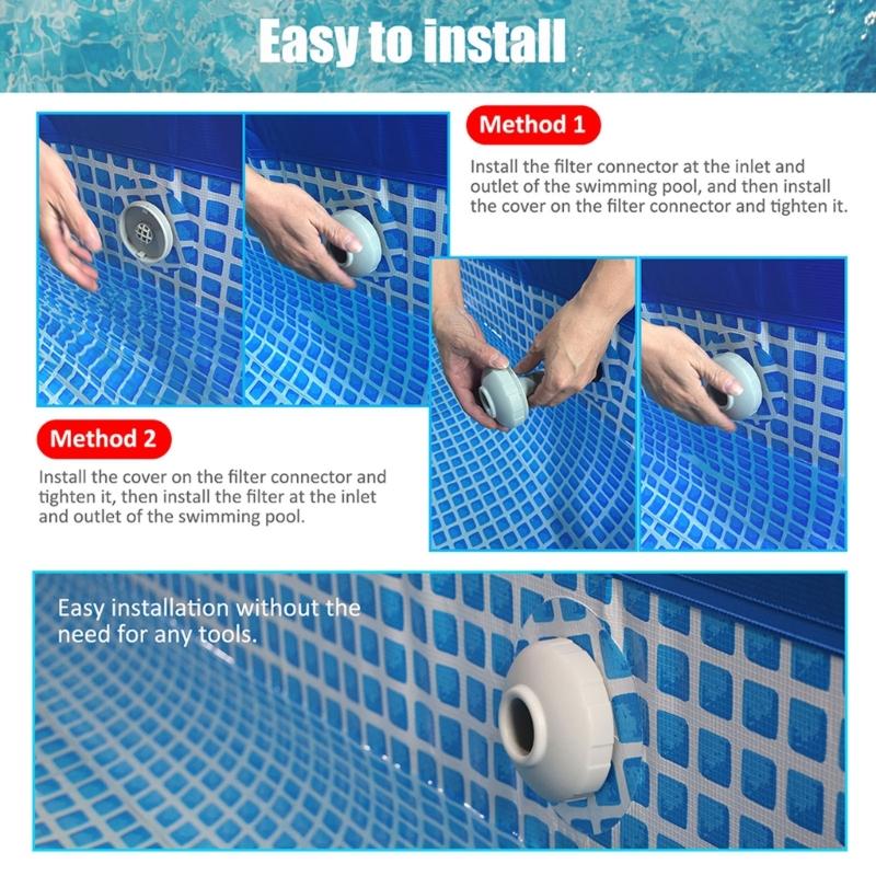 Filtro di ricambio per piscina Filtro per piscine Raccoglitore per piscina Connettore Cestello filtro di ricambio per Intex 25022E 1500