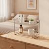 Countertop Storage Rack Easy to Clean Vanity Organizer Shelf Open for Dorm Rooms