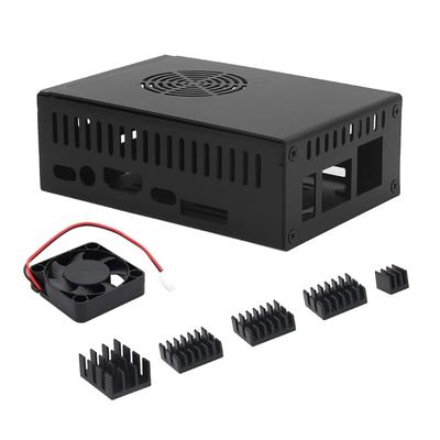 N505 Kovová skříň- Krabička pro Orange Pi 5 Chladič- Podpora krabičky NVMe SSD 2280 s 5V chladicím ventilátorem 5 chladičů