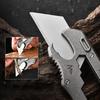 9in1 Multifunction Titanium Alloy SK5 Knife Crowbar Screwdriver Bottle Opener Outdoor Camping Riding Wrench EDC Window Breaker