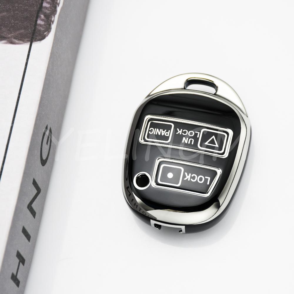 For Toyota Avensis Corolla Yaris Rav4 Key Fob Shell Cover Toy43 Toy47 Toy48 3 Buttons Tpu Car Remote Key Case Protector
