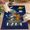 Looney Wild Fierce Taz Personalized Name Floor Rug Office Rug Suitable for Decorate Room Kitchen Outdoor Hallway Anti-slip Rug Office Home Decor
