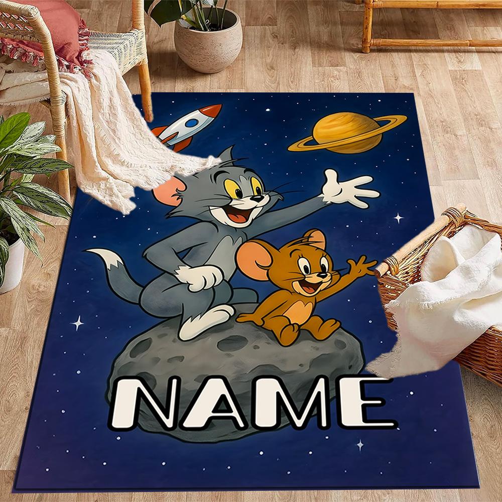 Looney Wild Fierce Taz Personalized Name Floor Rug Office Rug Suitable for Decorate Room Kitchen Outdoor Hallway Anti-slip Rug Office Home Decor