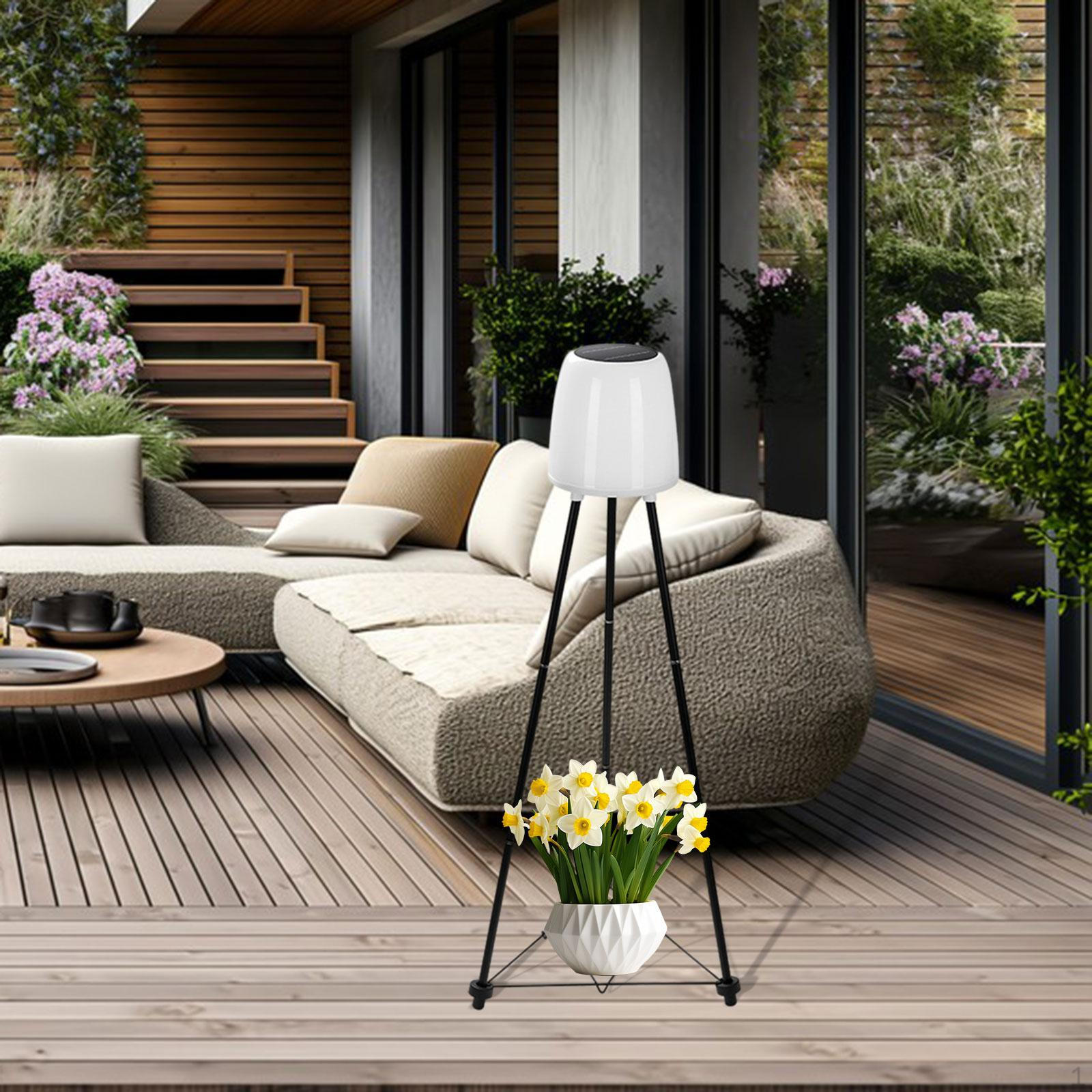 

Солнечные светильники с подставкой для растений, уличный автоматический зарядный уличный декор, регулируемый цвет для