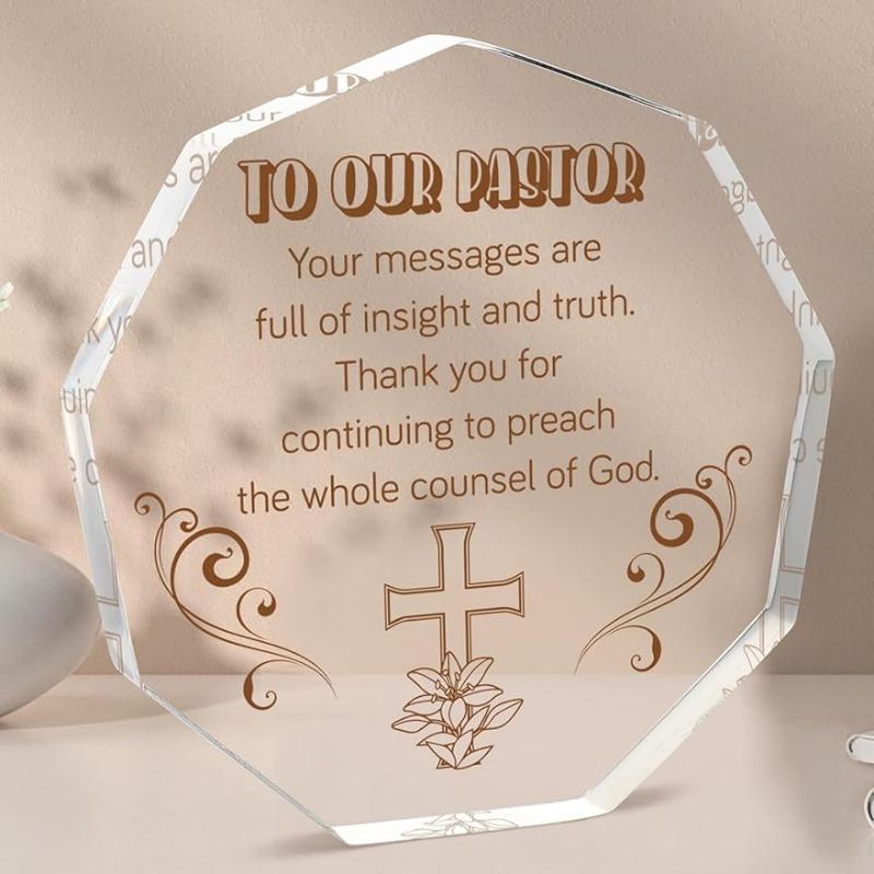 

Подарки ко Дню признательности пастору, Акриловая табличка, Подарки для пастора, Акриловый декор для дома, офиса