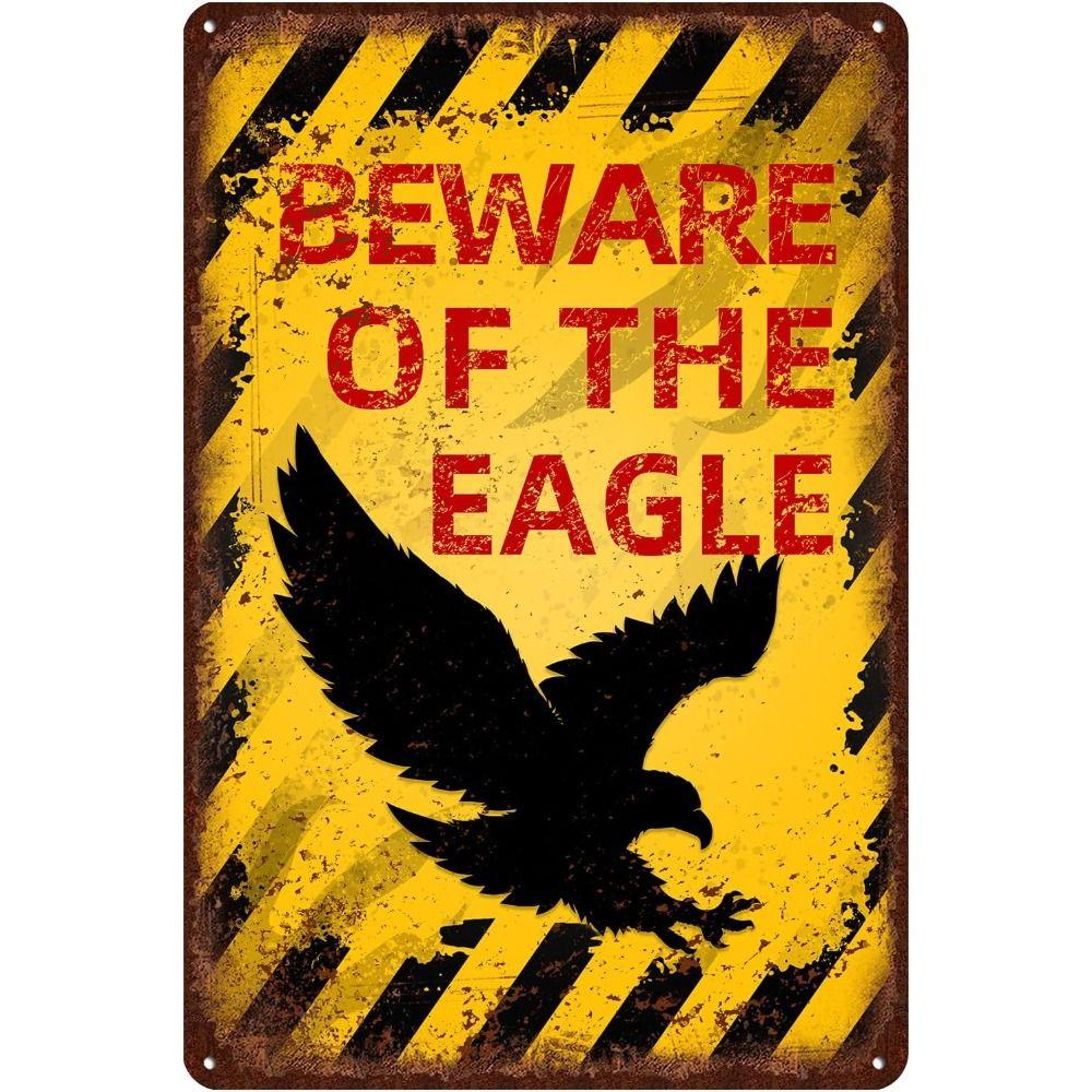 Beware of Animal Silhouette Aluminum Signs Metal Warning Plates